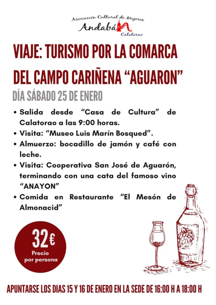 VIAJE ASOC. DE MUJERES ANDABÁN - Ayuntamiento de Calatorao