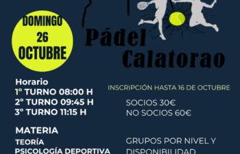 II CLINIC PÁDEL CALATORAO